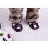 Chaussons en cuir souple Lookidz - Etoiles or et argent