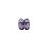 Chaussons cuir souple Carozoo - Papillons violet 