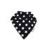 Bavoir bandana Lookidz - Pois blancs fond noir