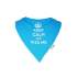 Bavoir bandana Lookidz - Keep calm turquoise 