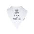 Bavoir bandana Lookidz - Keep calm blanc