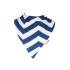 Bavoir bandana Lookidz - Chevron marine