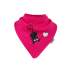 Bavoir bandana Lookidz - Chat/coeur rose