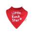 Bavoir bandana Lookidz - Little Rock Star rouge