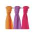 Lot de 3 mini-langes en bambou Jaune/Violet/framboise Xkko