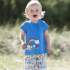 Tee-shirt à MC en coton bio blue house Frugi 