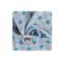 Lot de 3 mini-langes en mousseline de bambou XKKO - Little Stars Cyan