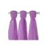 Lot de 3 mini-langes en mousseline de bambou XKKO - Lilas