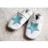 Chaussons en cuir souple fourrés Lookidz - Etoile bleue