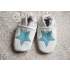 Chaussons en cuir souple fourrés Lookidz - Etoile bleue