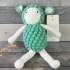 Doudou en coton bio Sheep green Patti Oslo