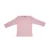 Tee-shirt manches longues en laine, soie et coton bio Cosilana - Rose poudre