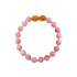 Bracelet pour bébé en pierres naturelles Quartz rose teintée Irréversible Bijoux