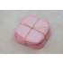 12 lingettes lavables bambou/coton bio Lili Nappy - Rose