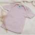 Tee-shirt manches courtes en laine, soie et coton bio Cosilana - Rose