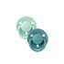 Pack de 2 tétines de Lux en silicone Bibs - Nordic Mint/Island sea