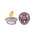 Lot de 2 tétines en caoutchouc anatomique Bibs - Fossil grey/mauve