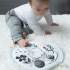 Petit tapis d'activité rond en coton bio Wee Gallery - Meadow