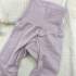 Pantalon bébé en laine et soie Cosilana - Rose poudre