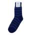 Chaussettes en laine Hirsch Natur Adulte - Rayé bleu