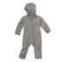 Combinaison bébé zippée en laine bouillie Disana - Gris